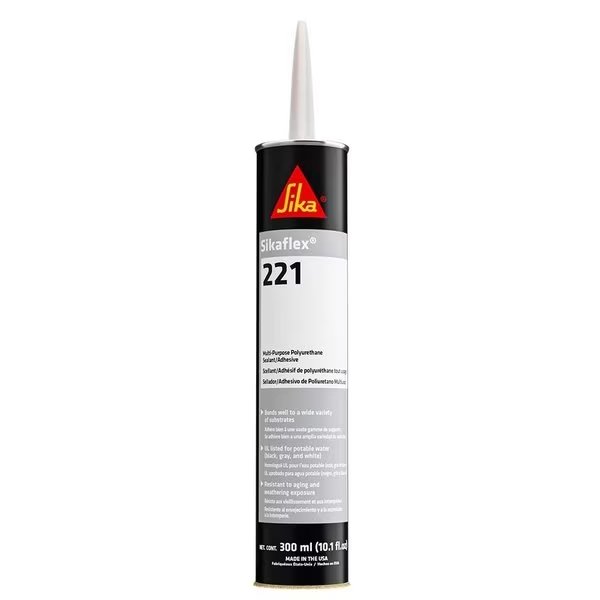 221 Mult Purp Polyurethane Sealant/Adhesive-10.3oz Cartridge-Black, Sika, Mfr#: 90893